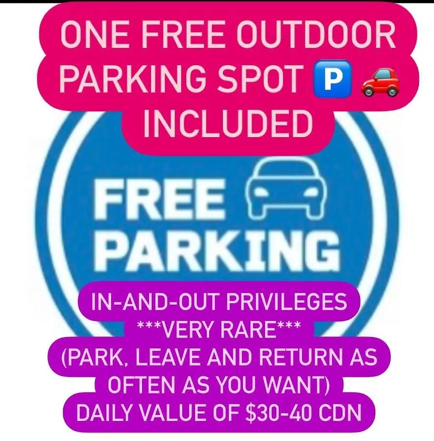Free Parking And Central Location Montreal Canada